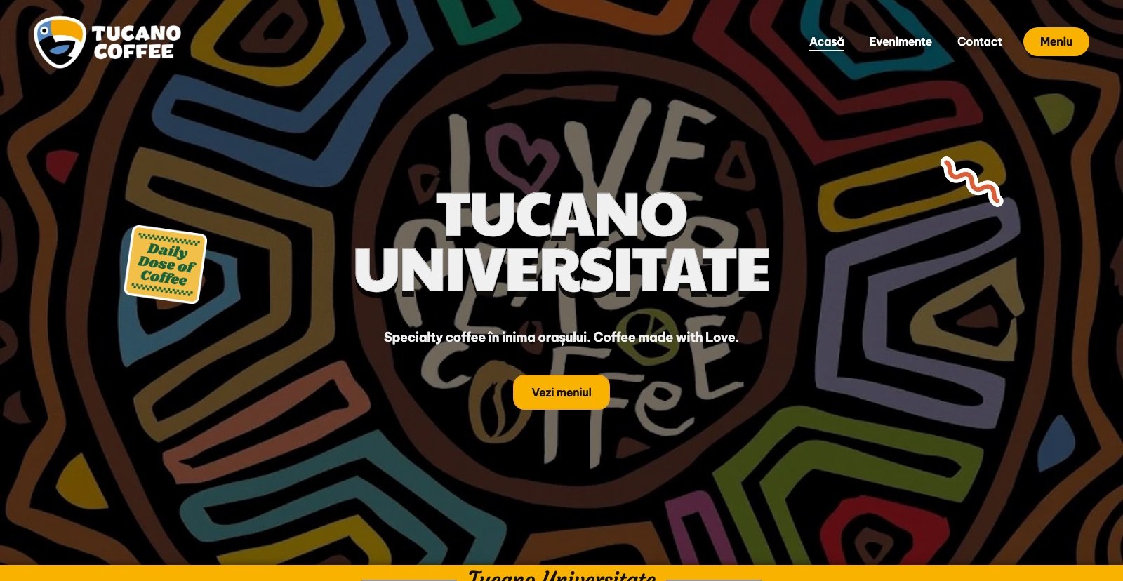 Homepage Tucano Coffee Universitate — cafenea și brunch în București